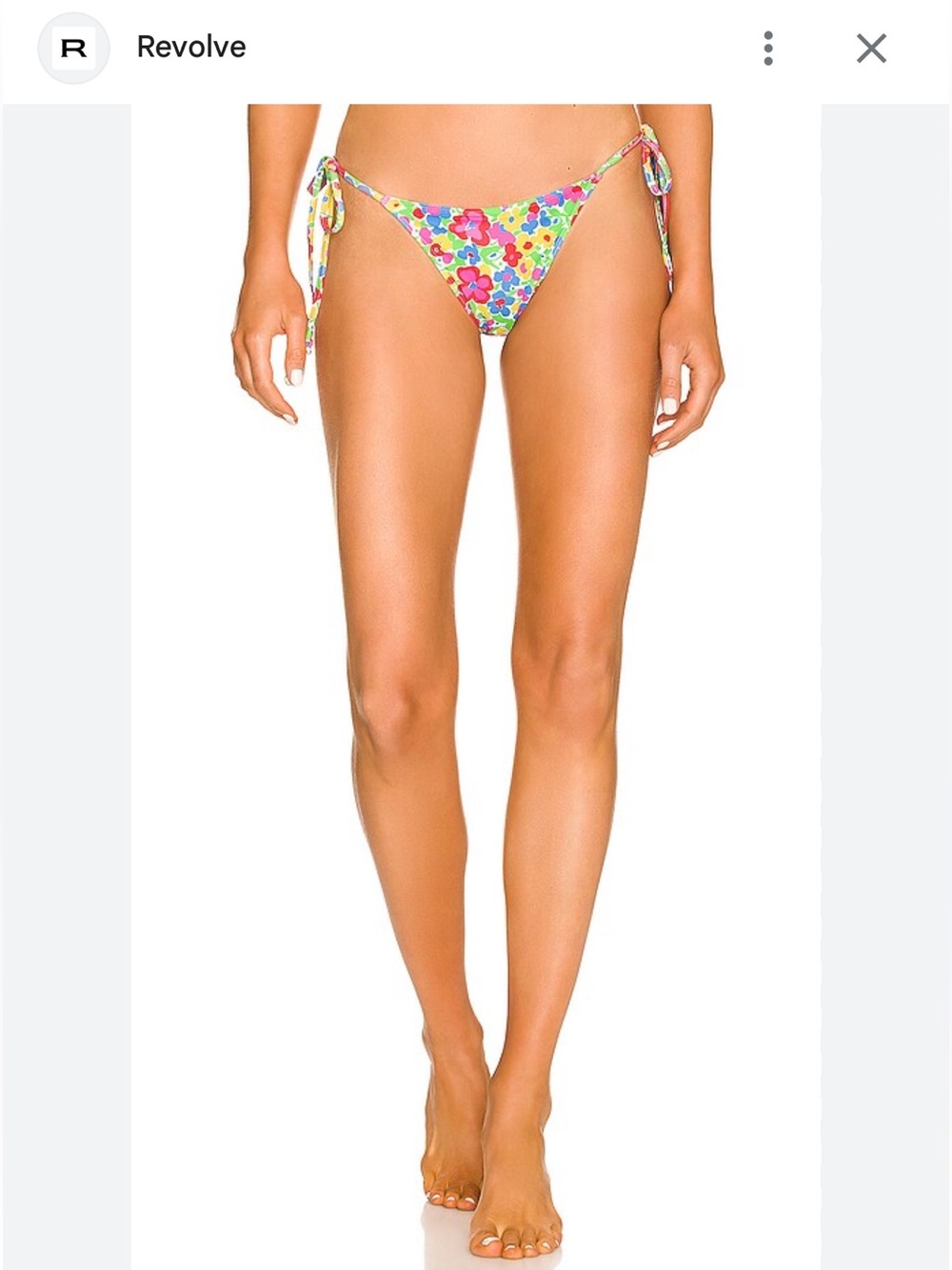 Faithfull the Brand La Fortuna Floral Multicolor Bikini Bottom Leo